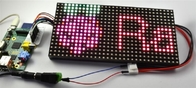 SparkFun or Adafruit 32x32 RGB LED Panel Driver Tutorial 16 data signals connect + 5VDC refreshed to display an image